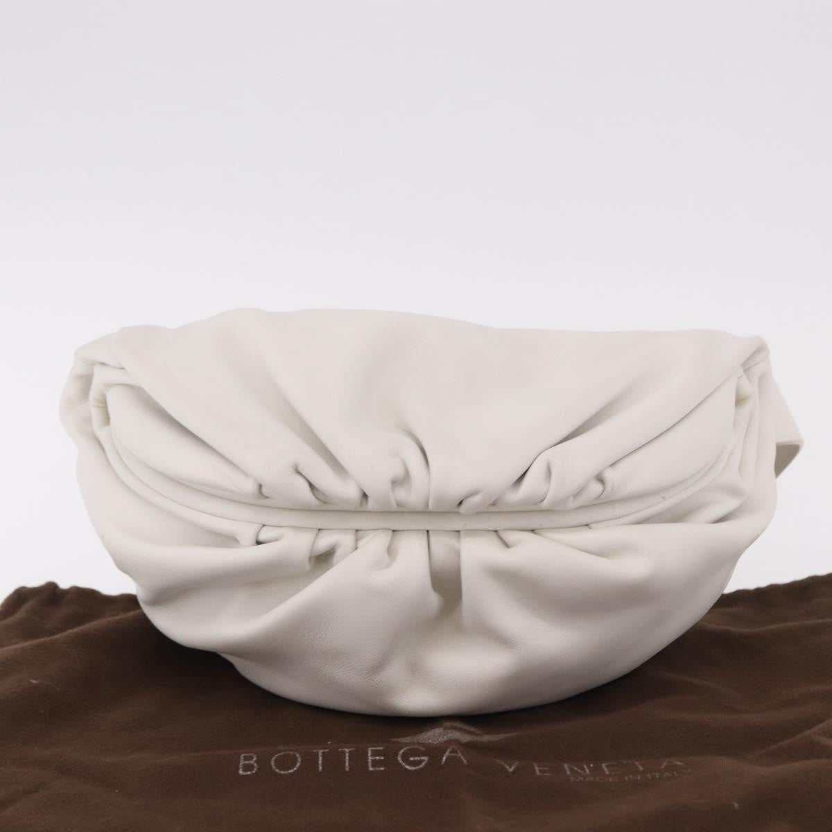 Bottega Veneta The Chain Leather White Leather Shoulder Bag Bag (Pre-Owned)