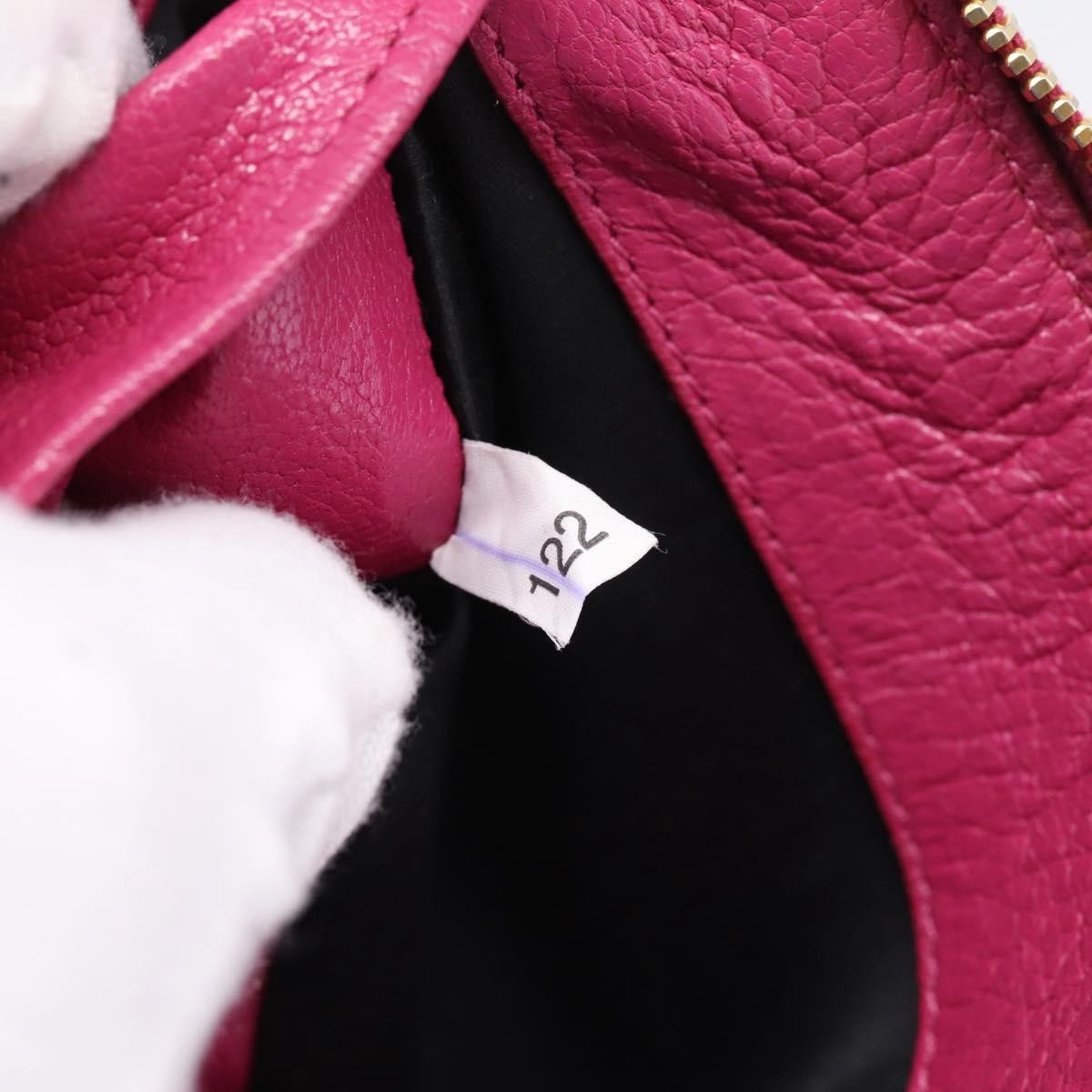 Miu Miu Madras Double Zip Leather Pink Leather Crossbody Bag Bag (Pre-Owned)