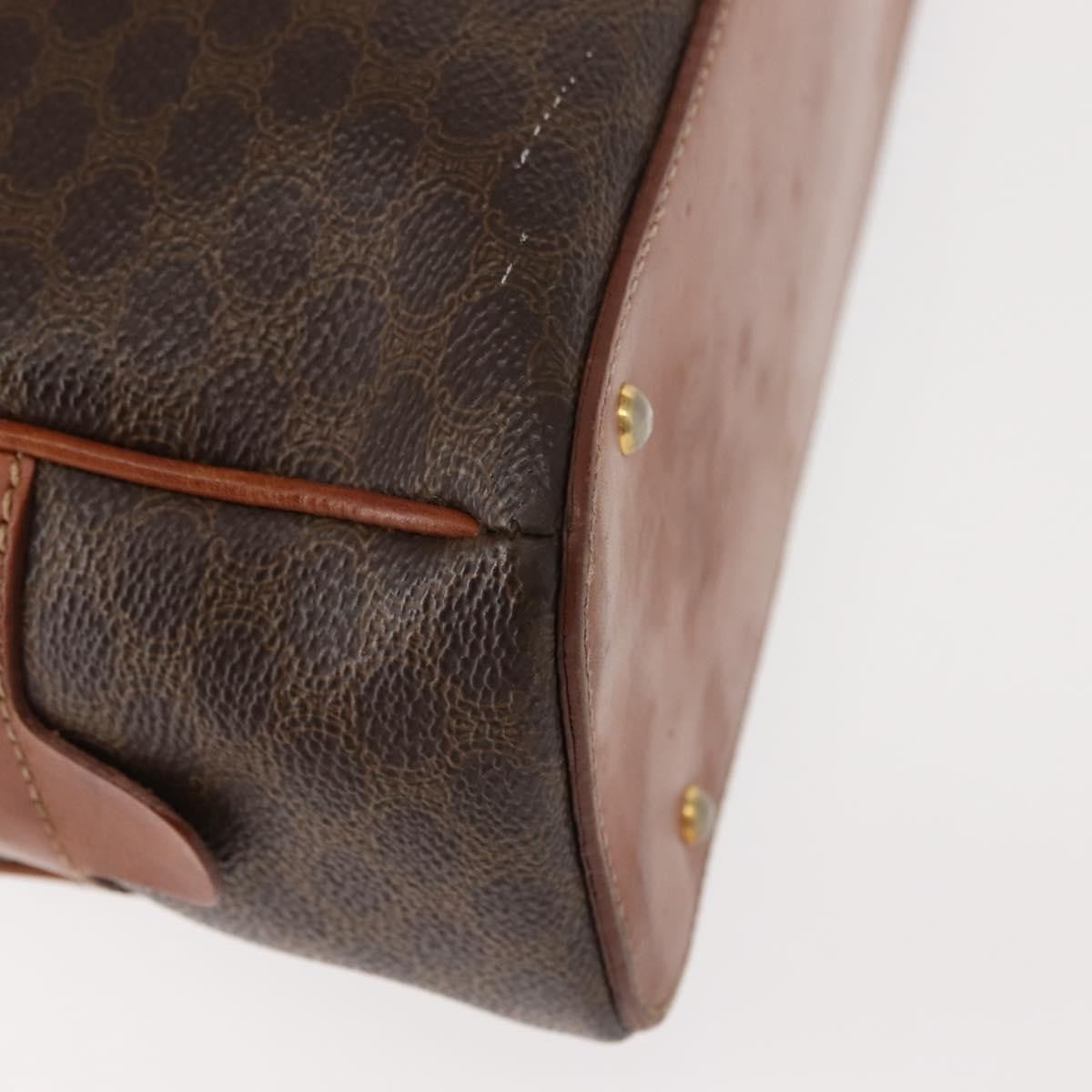 Celine Macadam Canvas Brown Canvas Handbag (Pre-Owned)