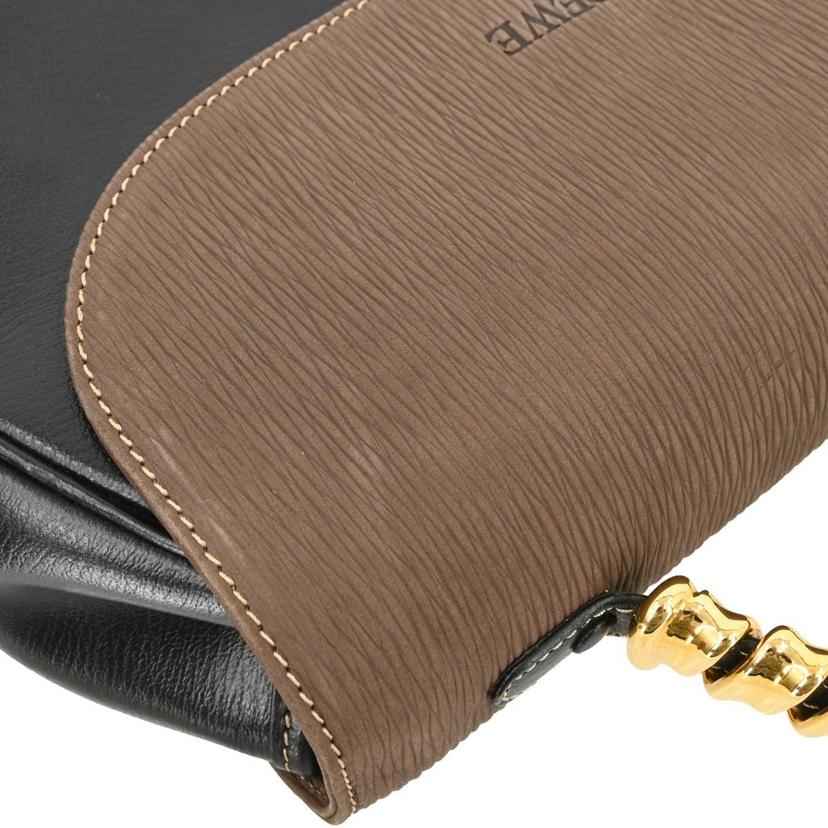 Loewe Velazquez Shoulderbag Leather Brown Leather Shoulder Bag Bag (Pre-Owned)