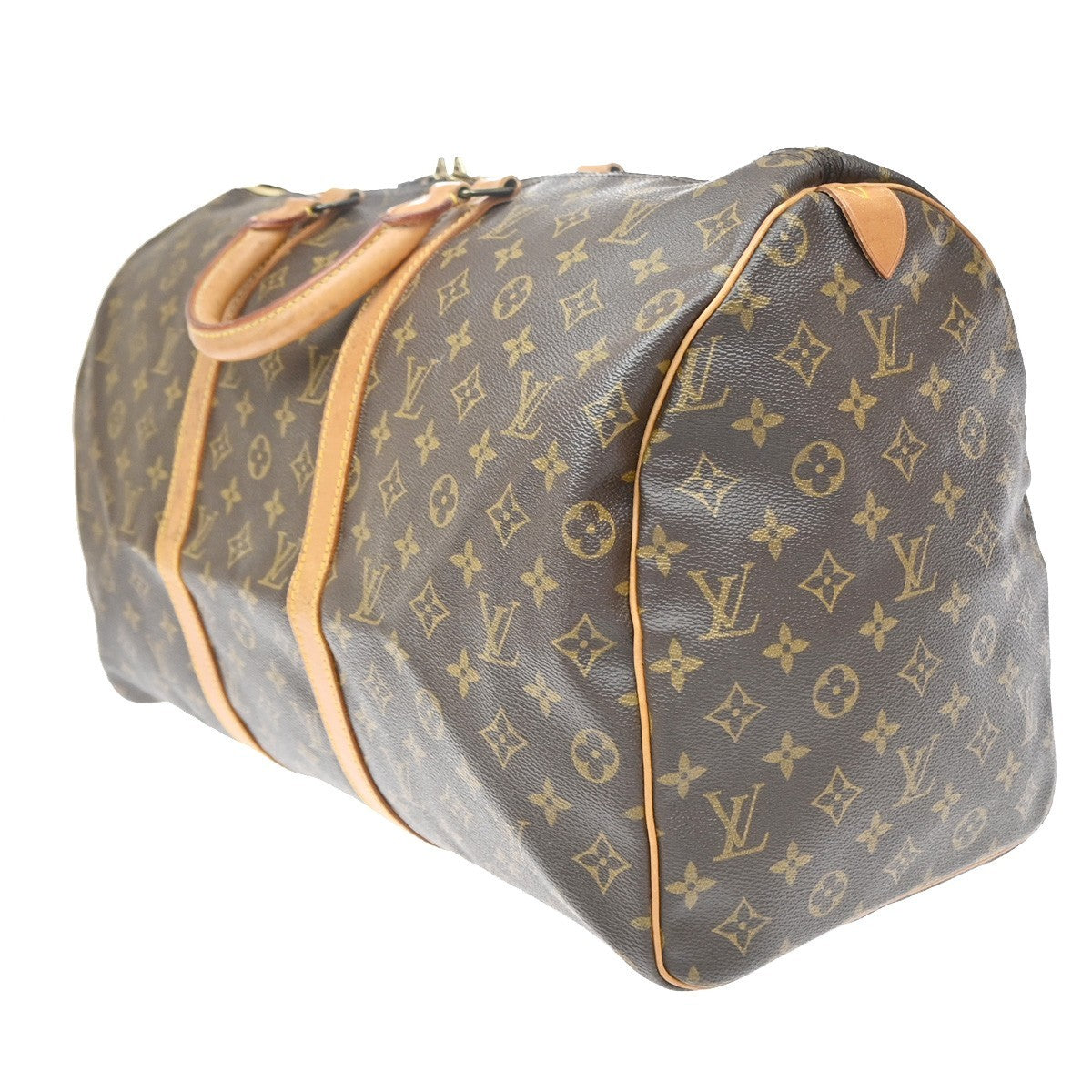 Louis Vuitton Keepall Monogram Canvas Brown Canvas Travel Bag Bag (Pre-Owned)