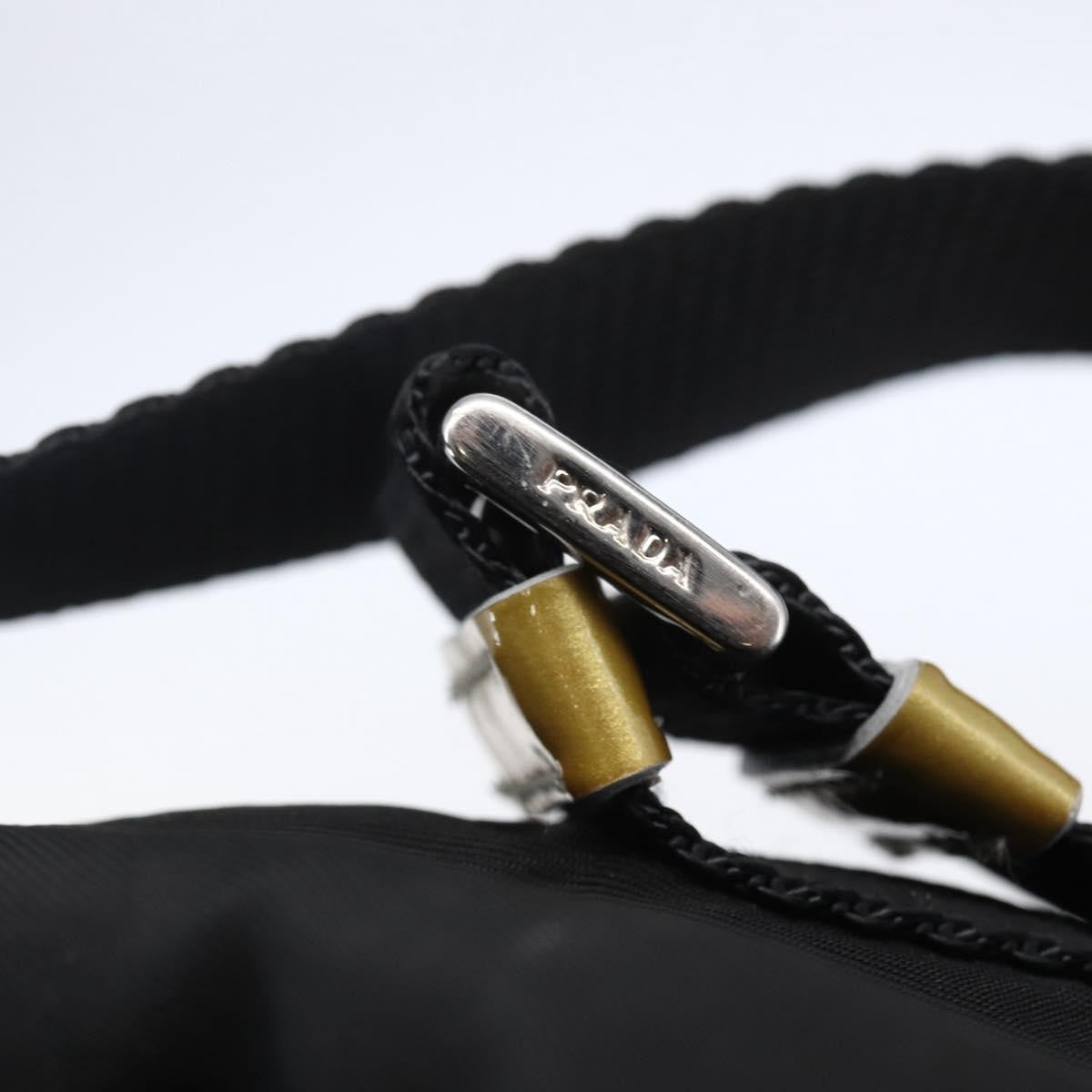 Prada Duet Drawstring Bucket Tessuto Black Nylon Bag (Pre-Owned)