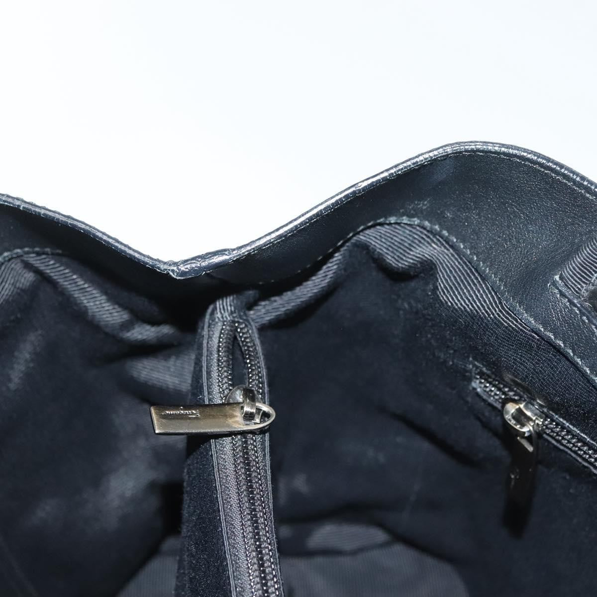 Salvatore Ferragamo Vala Tote Patent Leather Black Patent_Leather Tote Bag Bag (Pre-Owned)