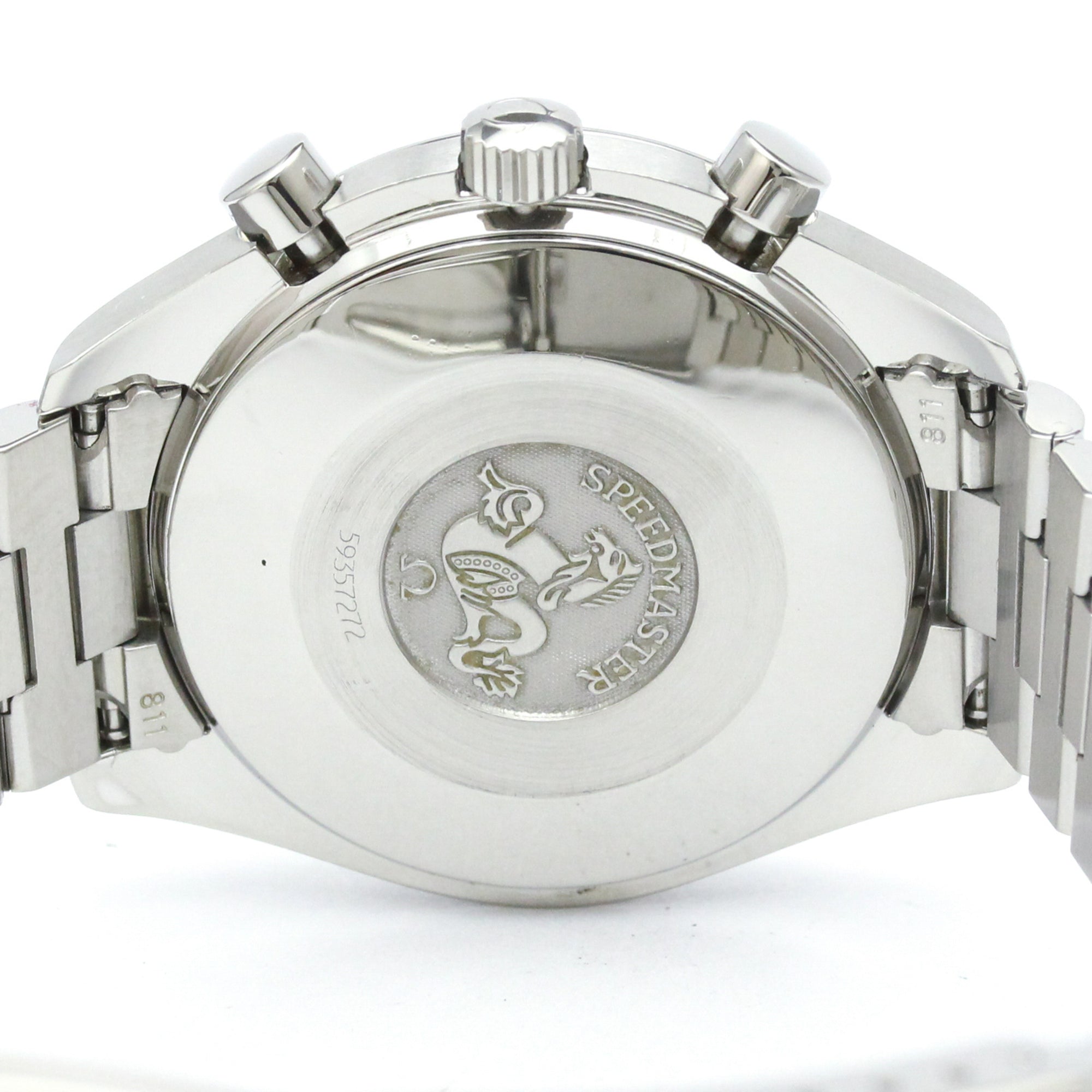 Omega Speedmaster Reduced Chronograph Automatic Stainless Steel Watch (Pre-Owned)