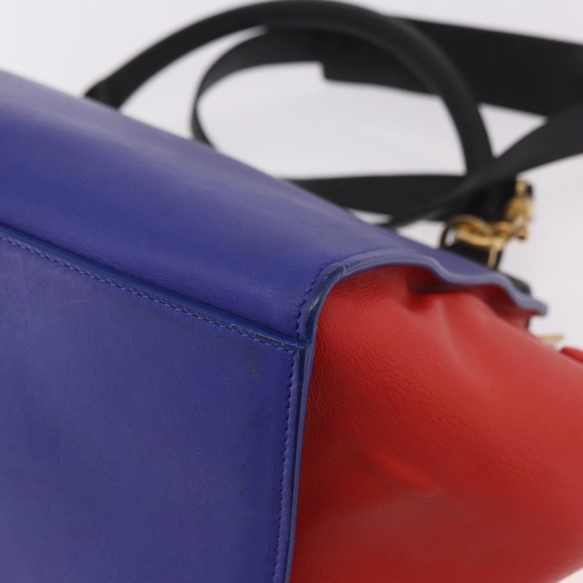 Celine Tricolor Trapeze Leather Multicolour Leather Handbag (Pre-Owned)