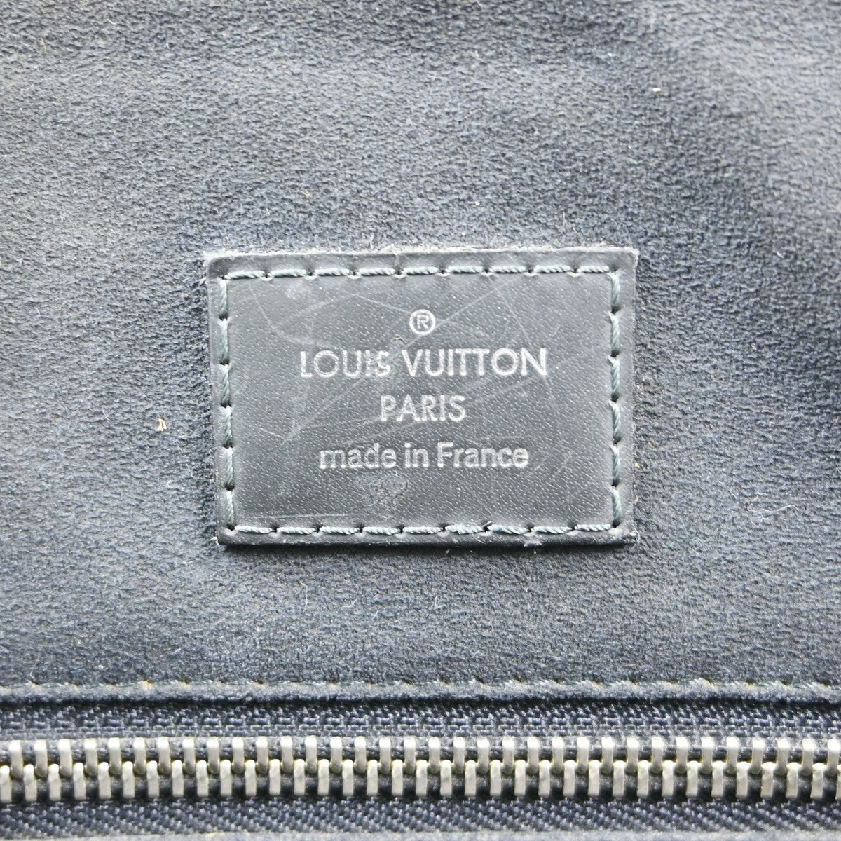Louis Vuitton Greenwich Messenger Damier Cobalt Black Canvas Handbag (Pre-Owned)