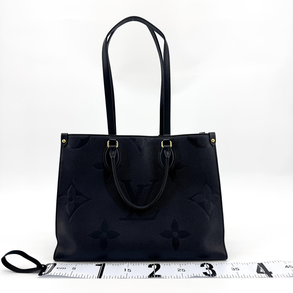 Louis Vuitton Onthego Monogram Empreinte Giant Navy Leather Tote Bag Bag (Pre-Owned)