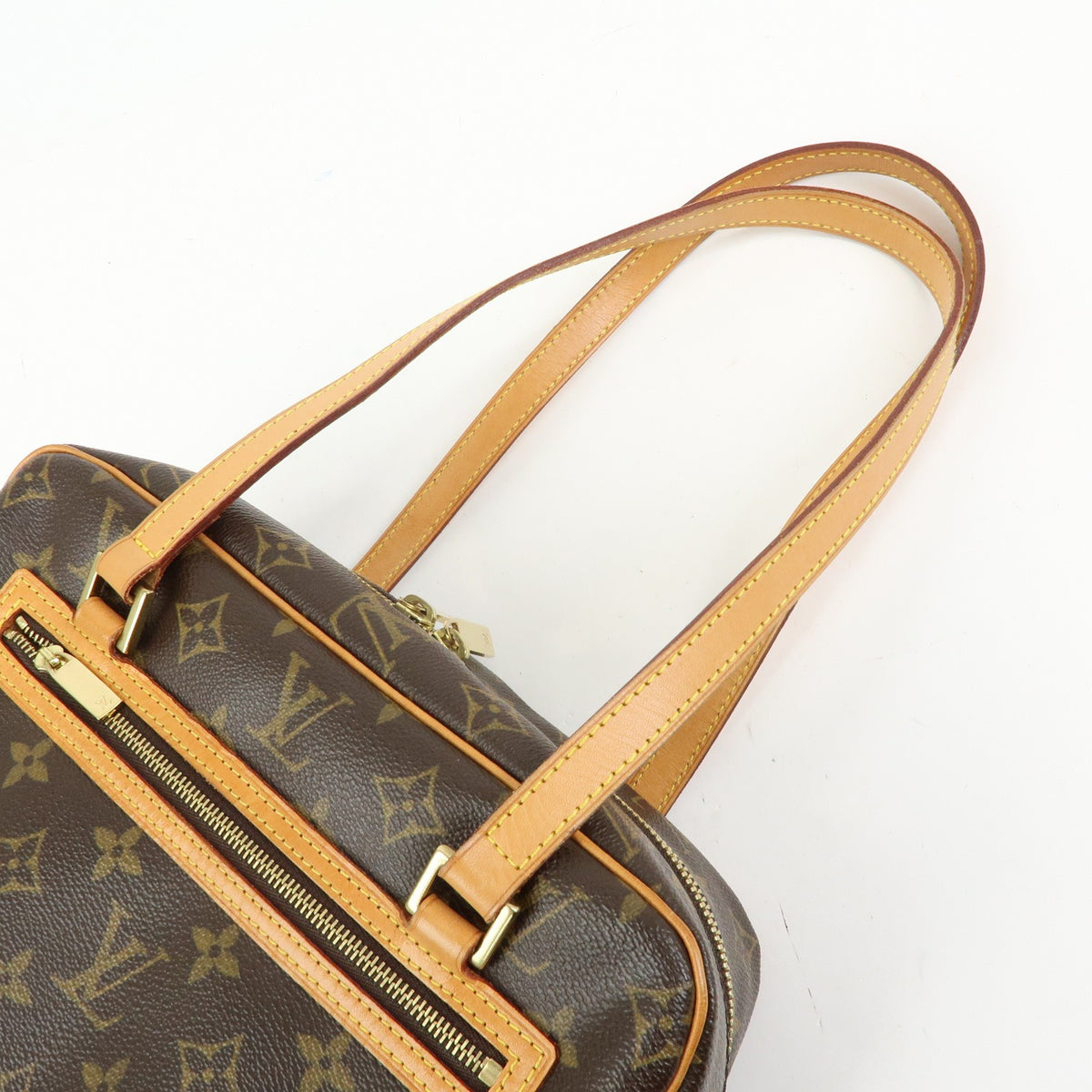 Louis Vuitton Cite Monogram Canvas Brown Canvas Handbag (Pre-Owned)