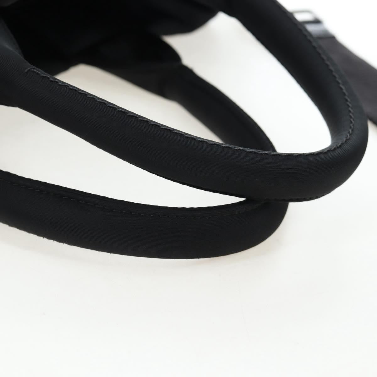 Prada Reversible Tote Nylon Black Nylon Handbag (Pre-Owned)