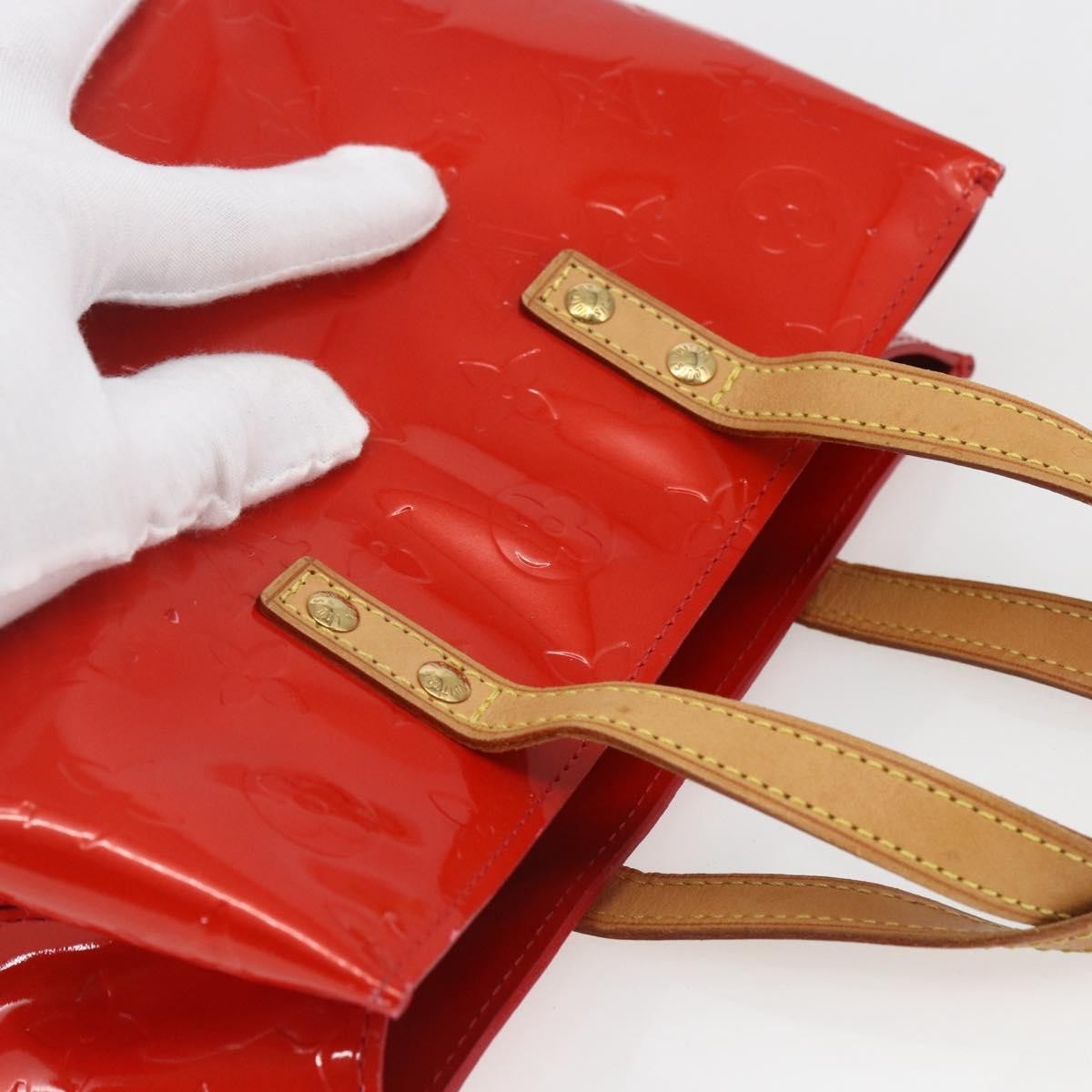Louis Vuitton Reade Monogram Vernis Red Patent_Leather Handbag (Pre-Owned)