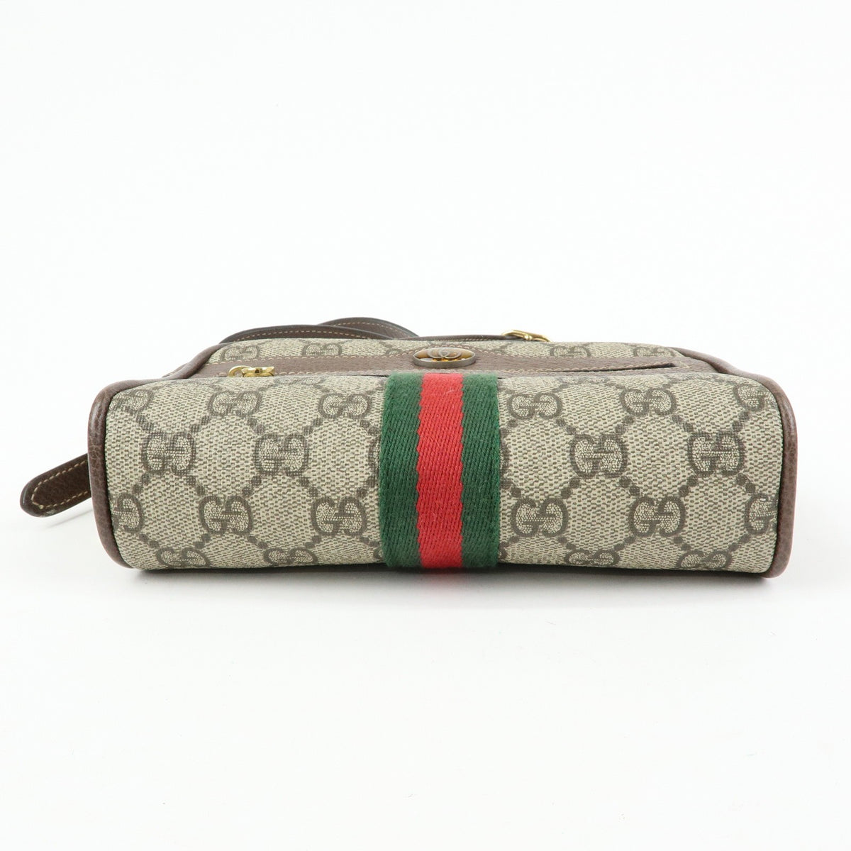 Gucci Ophidia Gg Coated Canvas Beige Canvas Shoulder Bag Bag (Pre-Owned)
