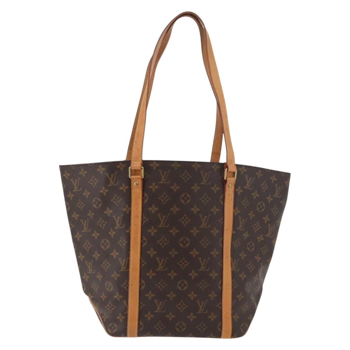 Louis Vuitton Shopping Sac Monogram Canvas Brown Canvas Handbag (Pre-Owned)