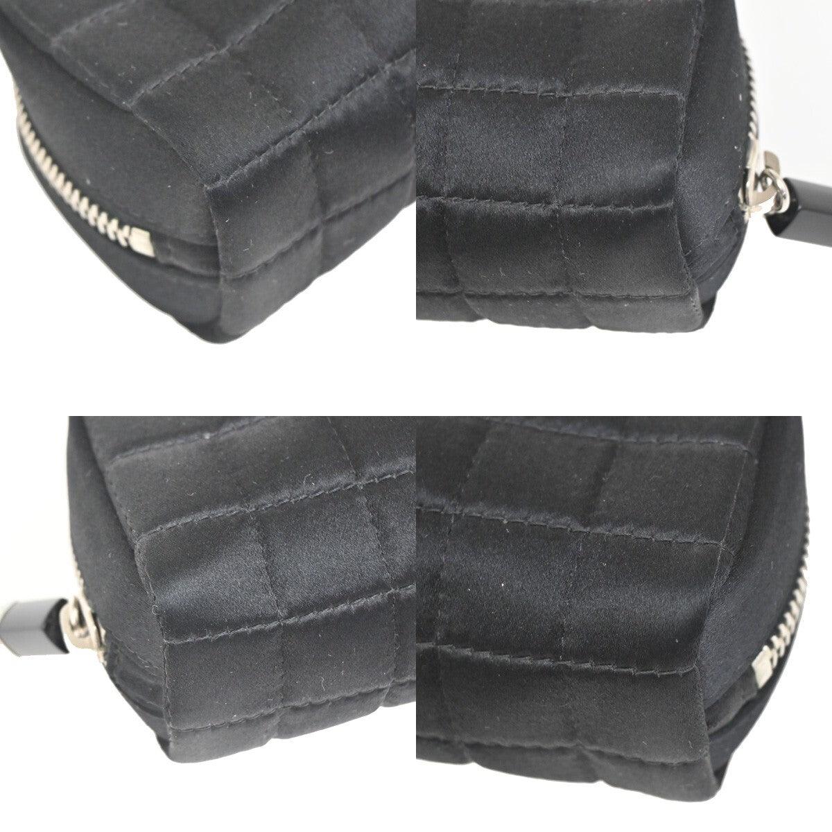 Chanel Chocolate Bar Clutch Nylon Black Nylon Clutche & Pouche Bag (Pre-Owned)