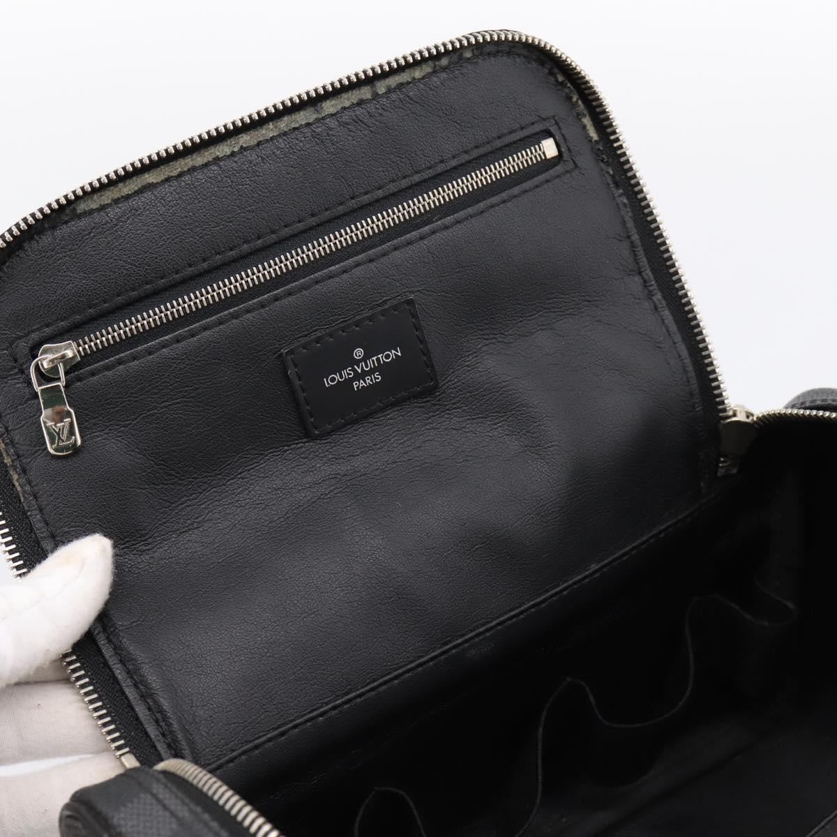 Louis Vuitton Trousse Toilette Damier Canvas Black Canvas Clutche & Pouche Bag (Pre-Owned)