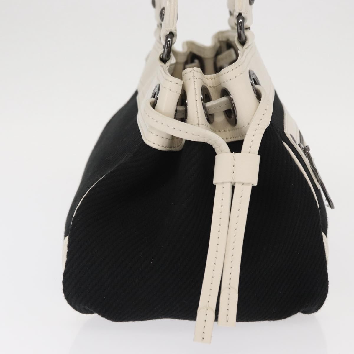 Burberry Vintage Canvas Black Canvas Handbag (Pre-Owned)
