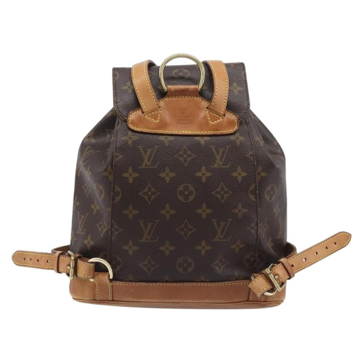 Louis Vuitton Vintage Montsouris Monogram Canvas Brown Canvas Backpack Bag (Pre-Owned)