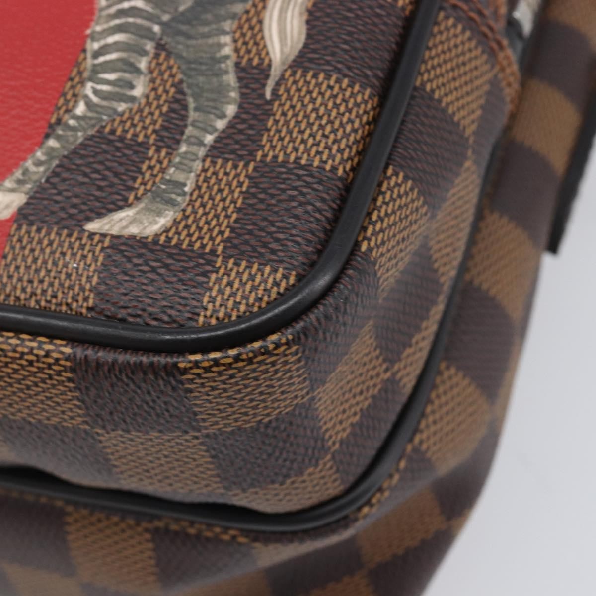 Louis Vuitton Amazone Limited Edition Chapman Savane Damier Brown Canvas Handbag (Pre-Owned)