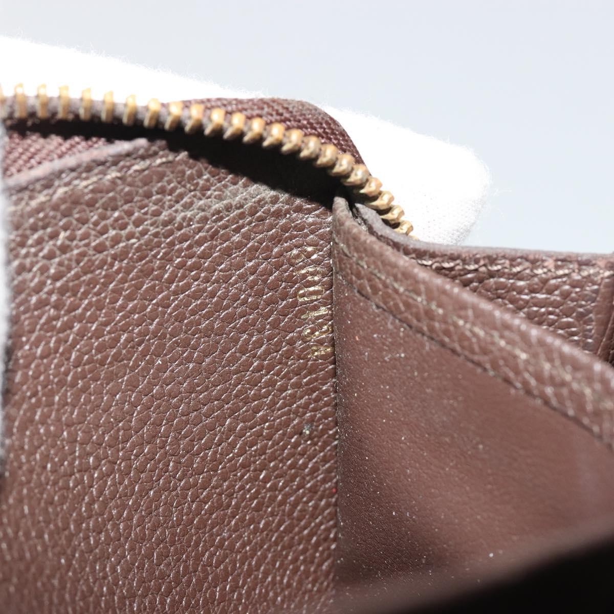 Louis Vuitton Zippy Wallet Nm Leather Empreinte Brown Leather Wallets Accessory (Pre-Owned)
