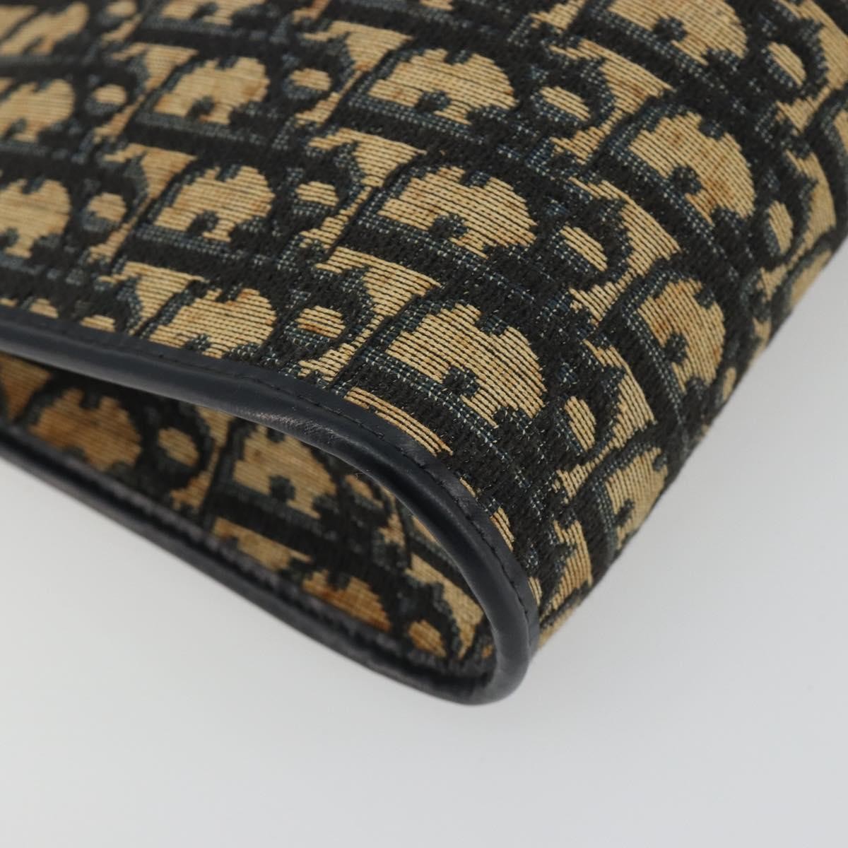 Christian Dior Vintage Trotter Canvas Navy Canvas Shoulder Bag Bag (Pre-Owned)