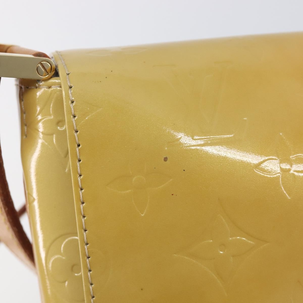 Louis Vuitton Thompson Street Monogram Vernis Beige Patent_Leather Shoulder Bag Bag (Pre-Owned)