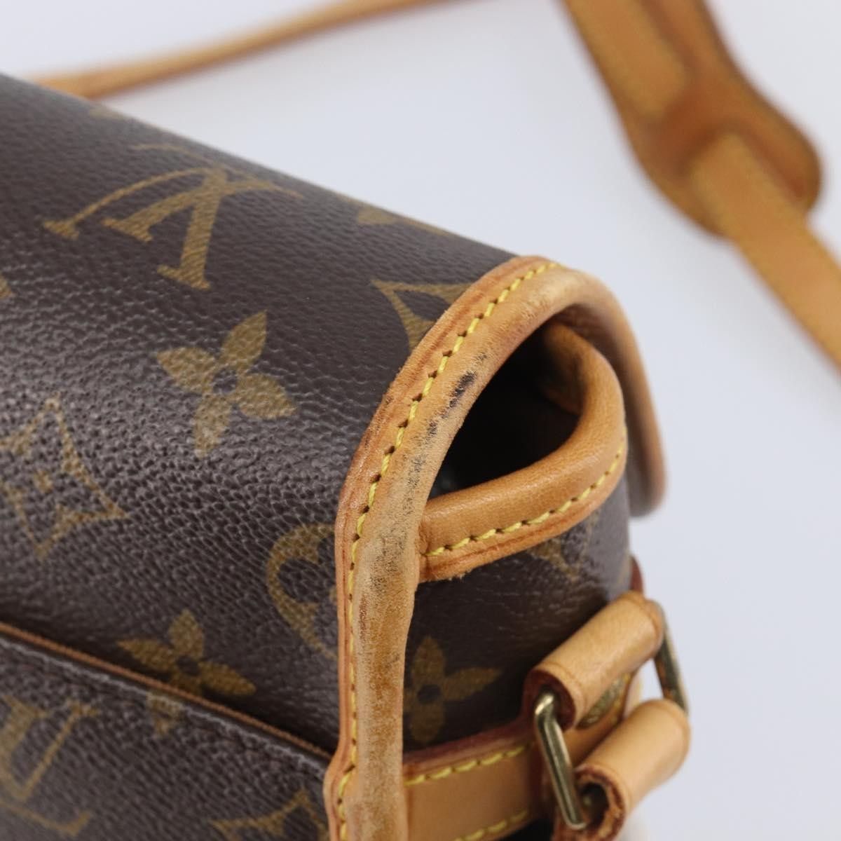 Louis Vuitton Sologne Monogram Canvas Brown Canvas Handbag (Pre-Owned)