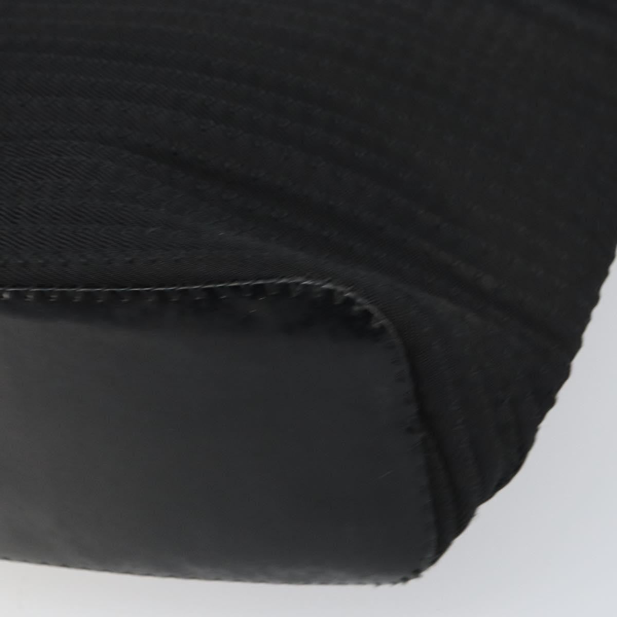 Gucci Vintage Bamboo Handle Nylon Black Nylon Tote Bag Bag (Pre-Owned)