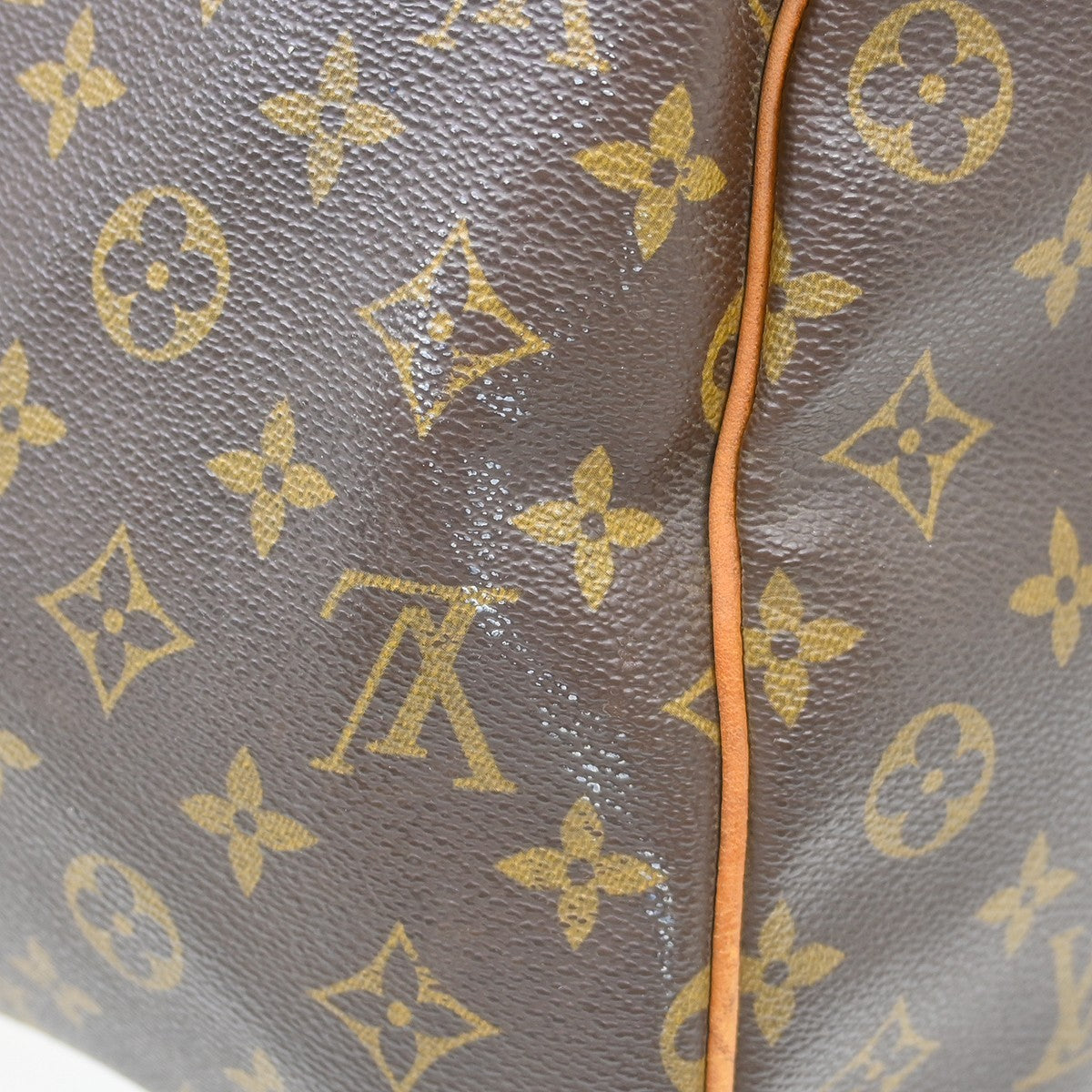 Louis Vuitton Keepall Monogram Canvas Brown Canvas Travel Bag Bag (Pre-Owned)