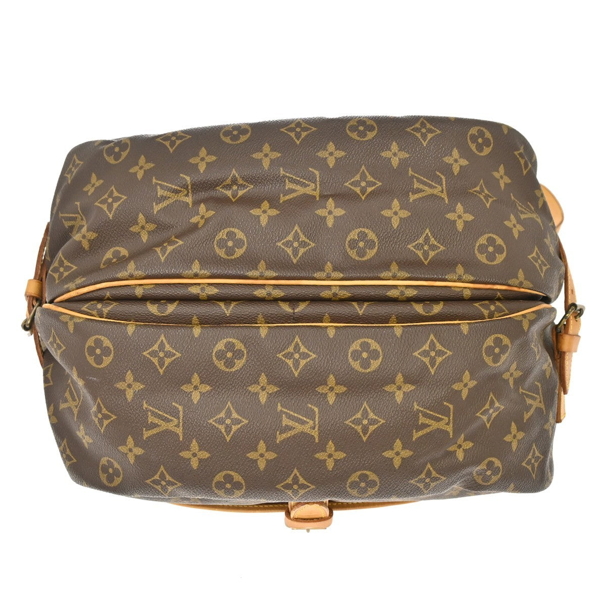 Louis Vuitton Saumur Monogram Canvas Brown Canvas Shoulder Bag Bag (Pre-Owned)