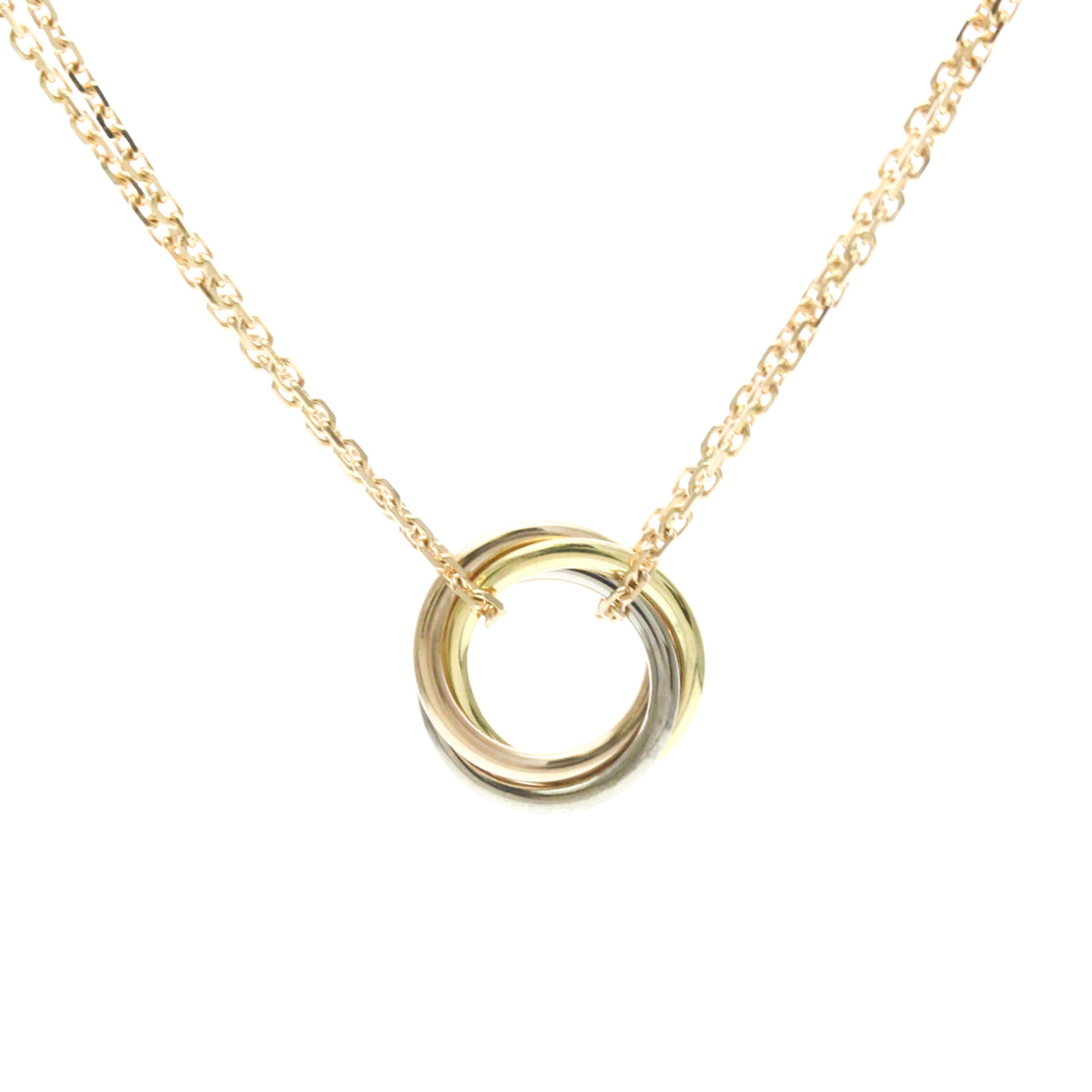 Cartier Trinity Choker 18K Tricolor Gold Gold Gold Necklace Jewelry (Pre-Owned)