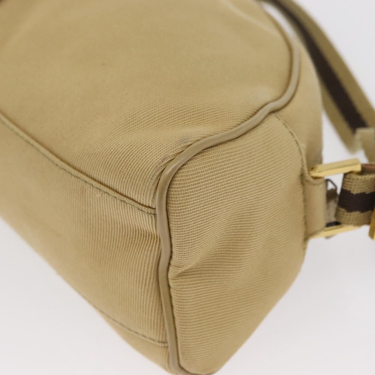 Gucci Vintage Canvas Beige Canvas Shoulder Bag Bag (Pre-Owned)