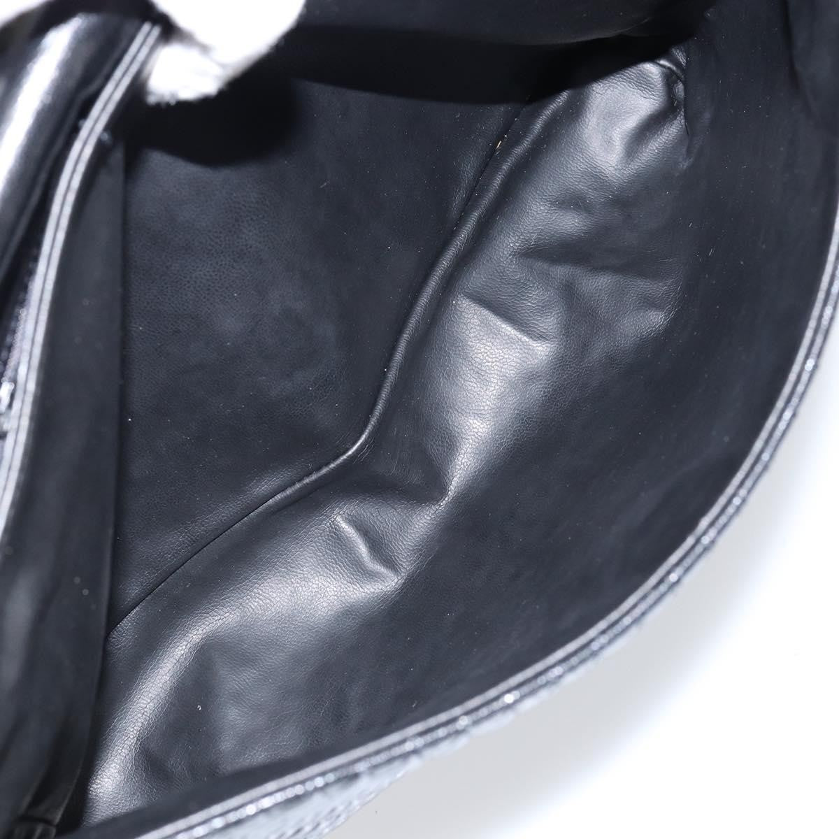 Bally Vintage Quilted Leather Black Leather Handbag (Pre-Owned)
