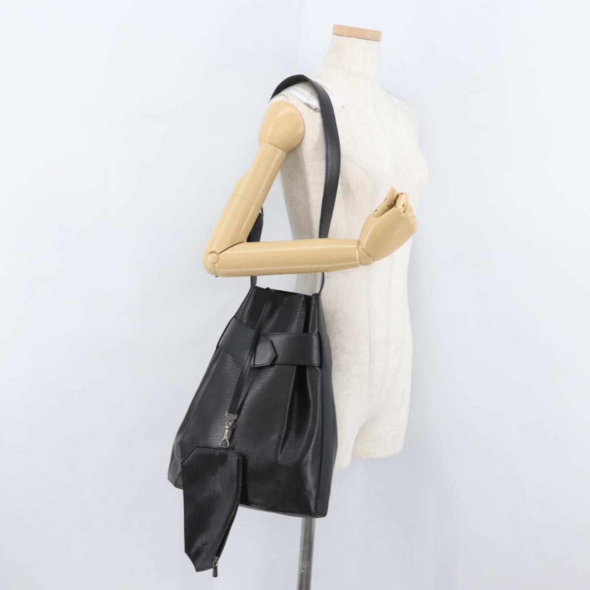 Louis Vuitton Vintage Sac D'epaule Epi Leather Black Leather Shoulder Bag Bag (Pre-Owned)