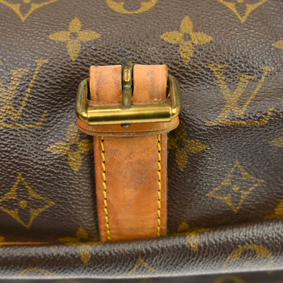 Louis Vuitton Saumur Monogram Brown Canvas Shoulder Bag Bag (Pre-Owned)