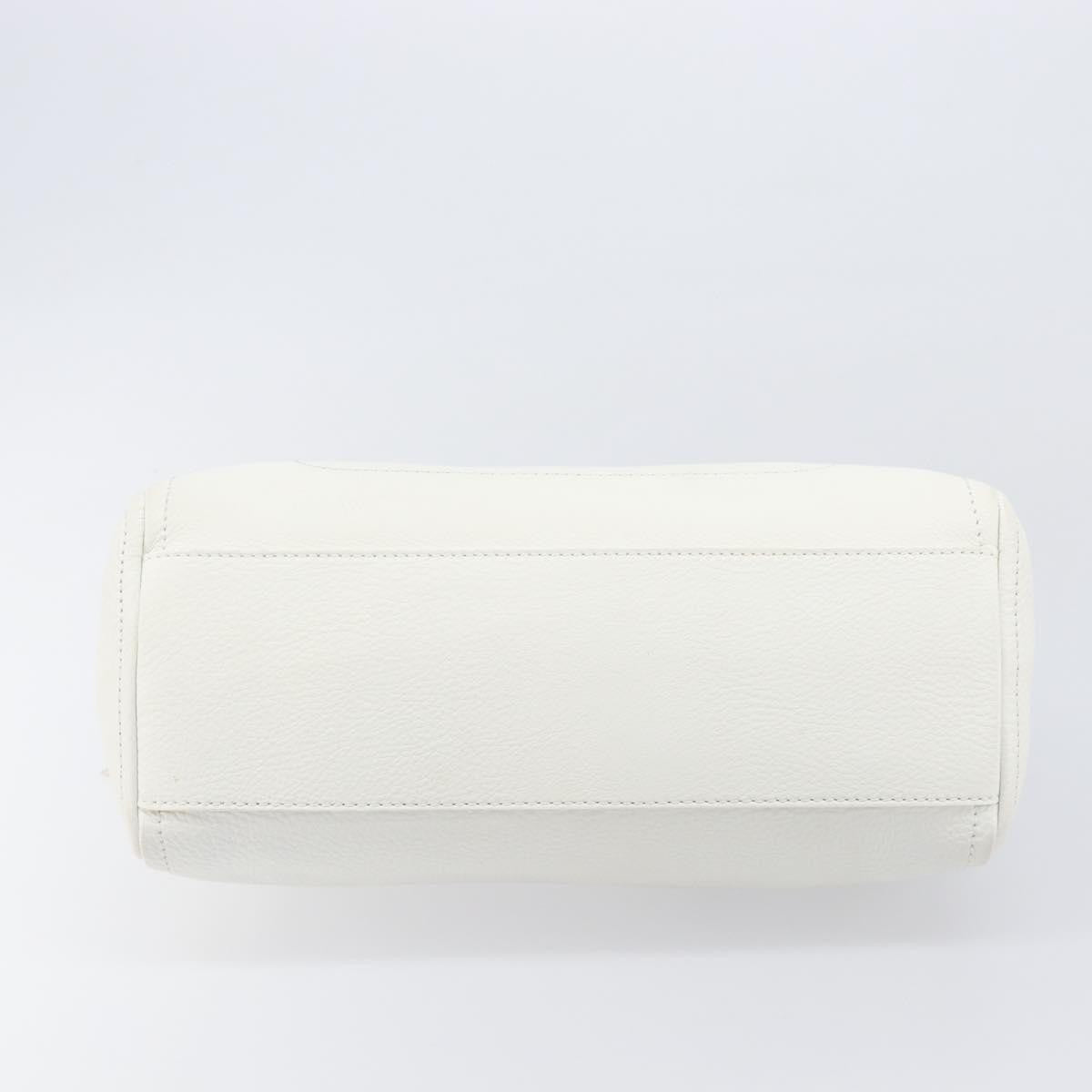 Celine Handbag Leather White Leather Handbag (Pre-Owned)
