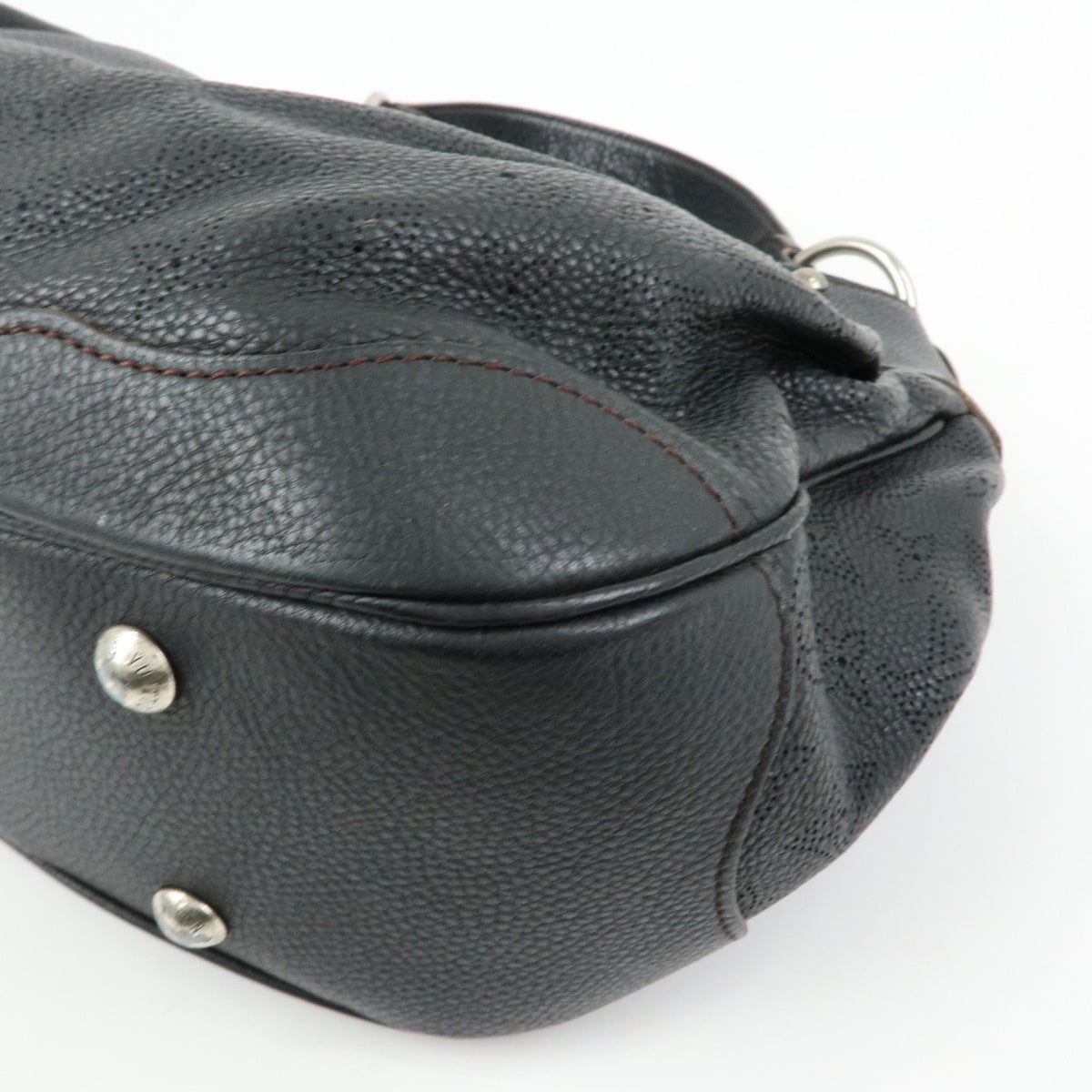 Louis Vuitton Solar Mahina Leather Black Leather Handbag (Pre-Owned)