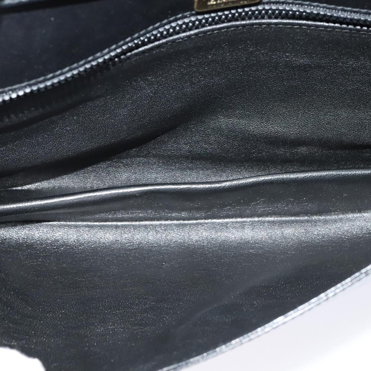 Bally Vintage Leather Black Leather Shoulder Bag Bag (Pre-Owned)