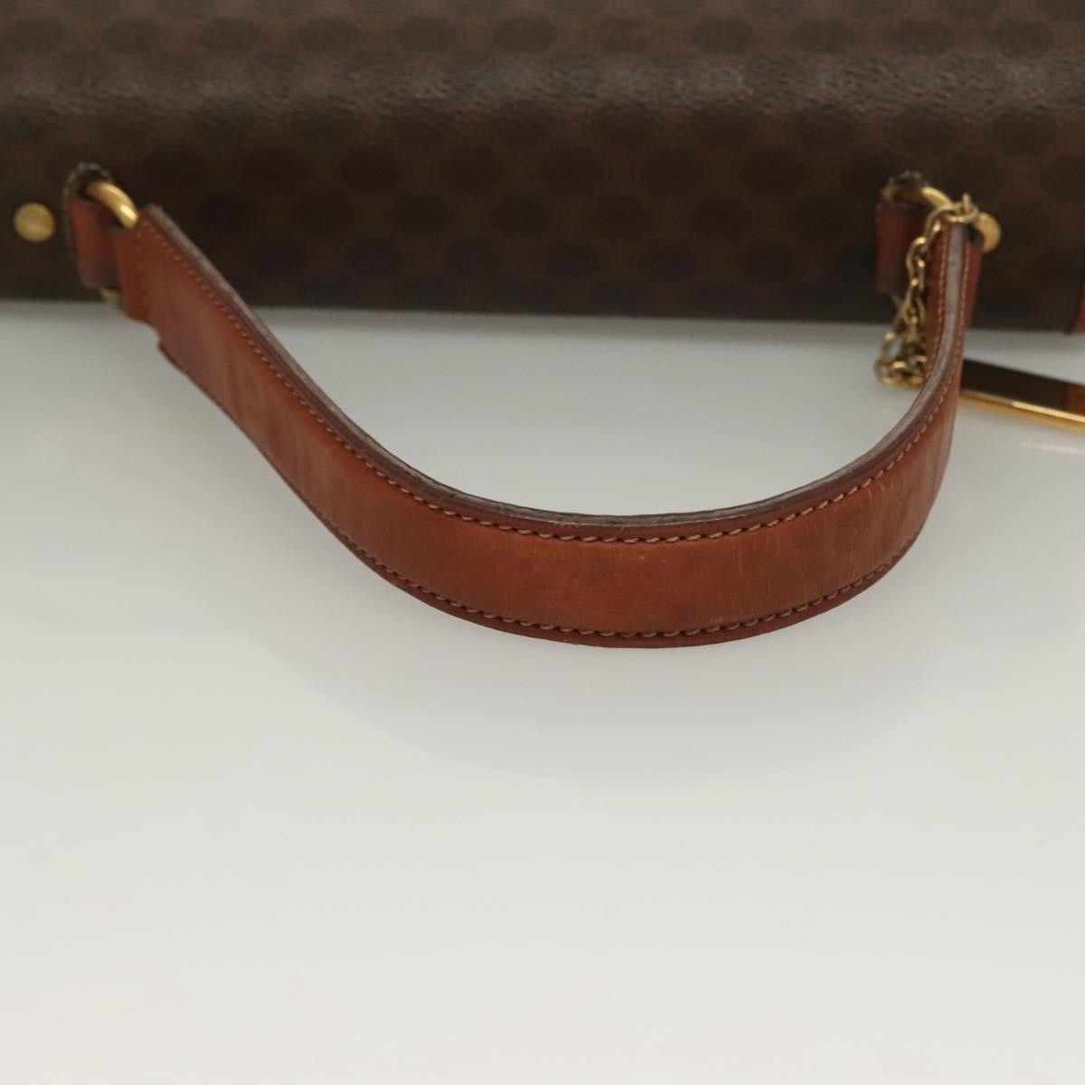 Celine Triomphe Vintage Macadam Canvas Brown Canvas Bag (Pre-Owned)