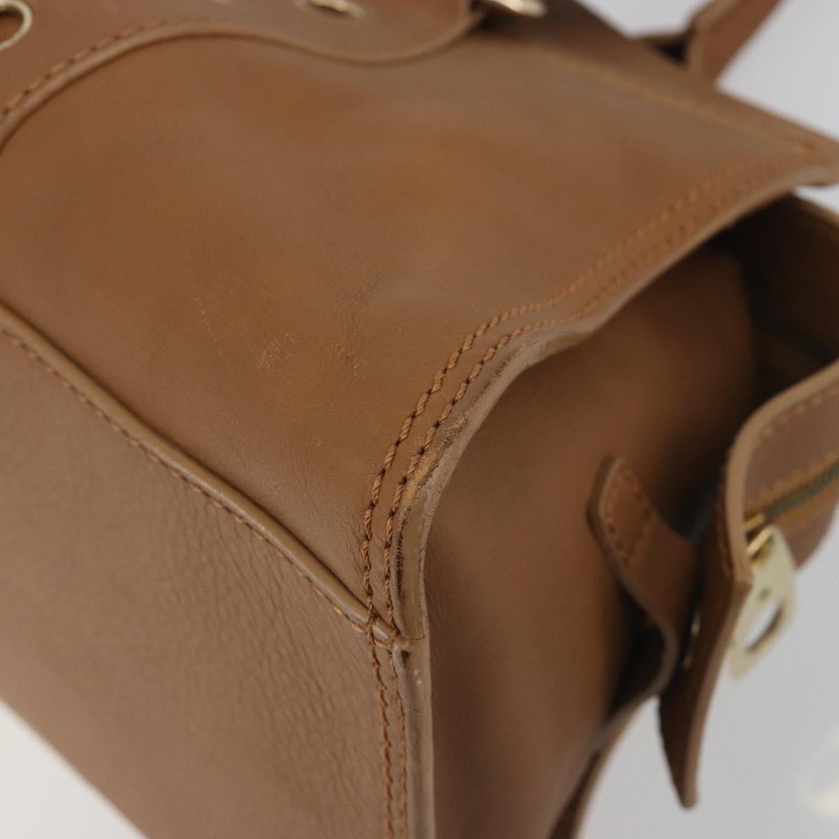 Celine Vintage Leather Brown Leather Handbag (Pre-Owned)