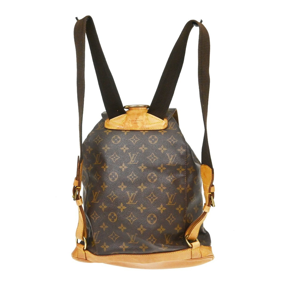 Louis Vuitton Vintage Montsouris Monogram Canvas Brown Canvas Backpack Bag (Pre-Owned)