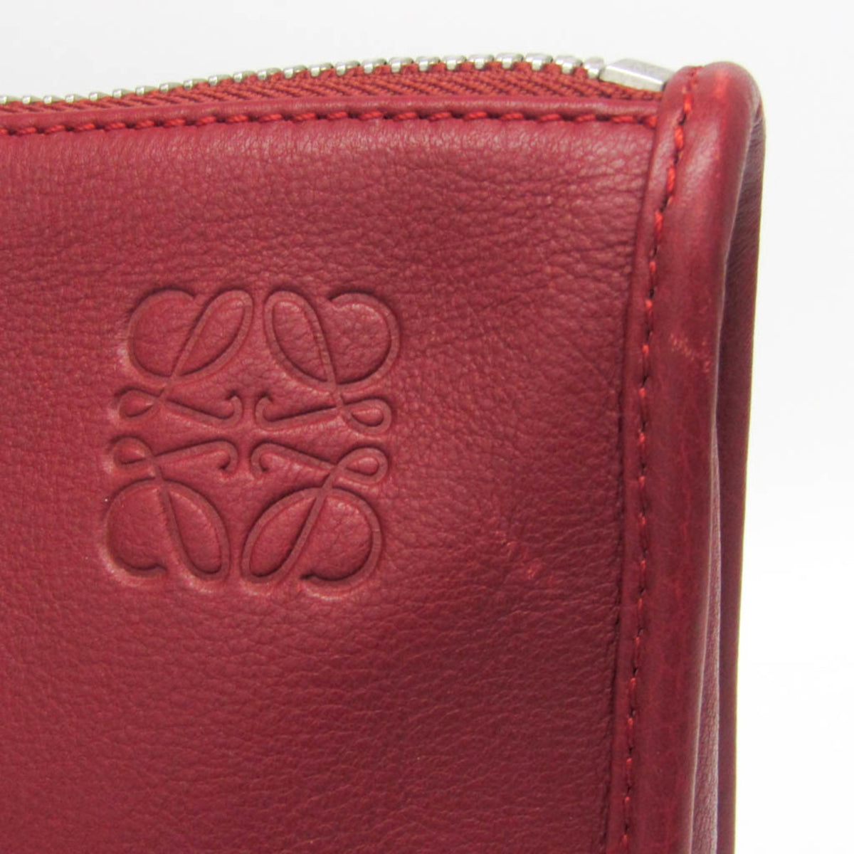 Loewe Toledo Leather Red Leather Briefcase Bag (Pre-Owned)