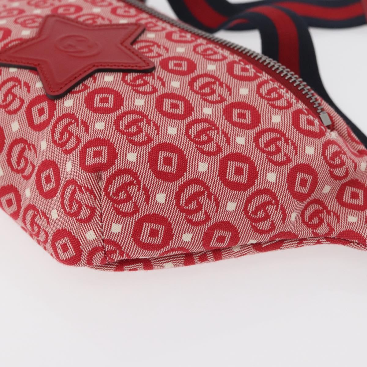 Gucci Children's Belt Printed Coated Canvas Red Canvas Handbag (Pre-Owned)