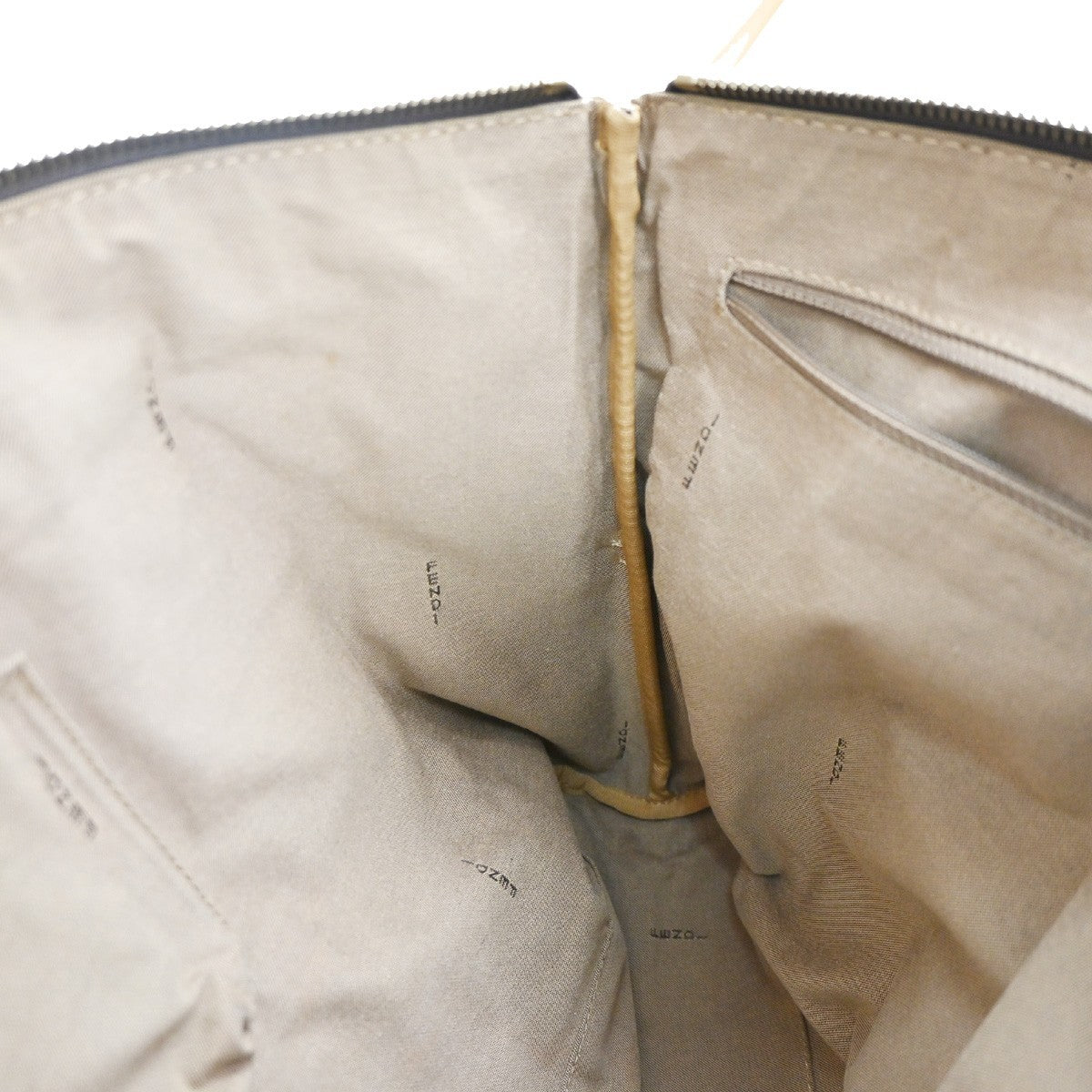 Fendi Open Zucchino Canvas Beige Canvas Tote Bag Bag (Pre-Owned)