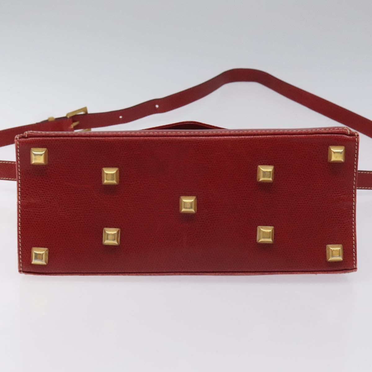 Salvatore Ferragamo Vintage Leather Red Leather Shoulder Bag Bag (Pre-Owned)