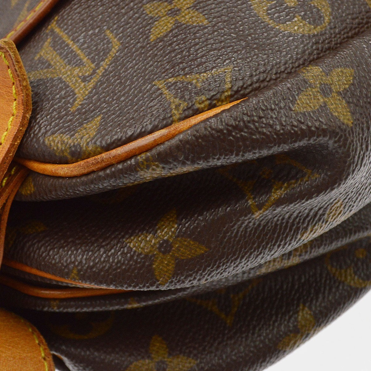 Louis Vuitton Saumur Monogram Canvas Brown Canvas Shoulder Bag Bag (Pre-Owned)