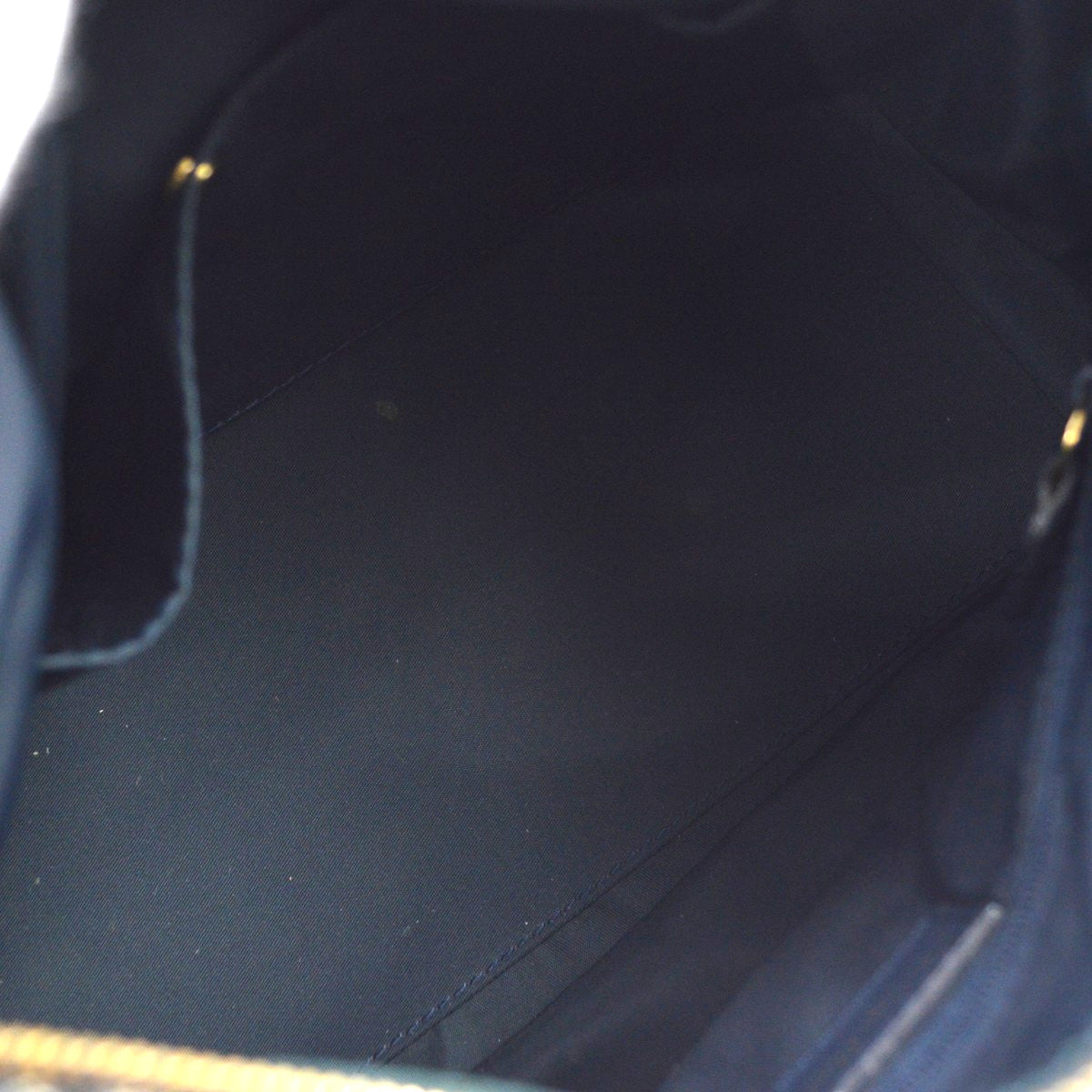 Christian Dior Vintage Trotter Boston Diorissimo Canvas Navy Canvas Handbag (Pre-Owned)