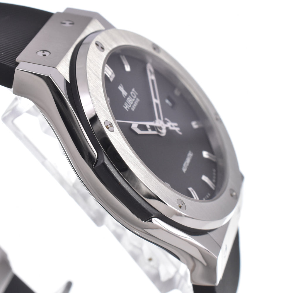 Hublot Classic Fusion Black Magic Automatic Ceramic And Rubber Watch (Pre-Owned)