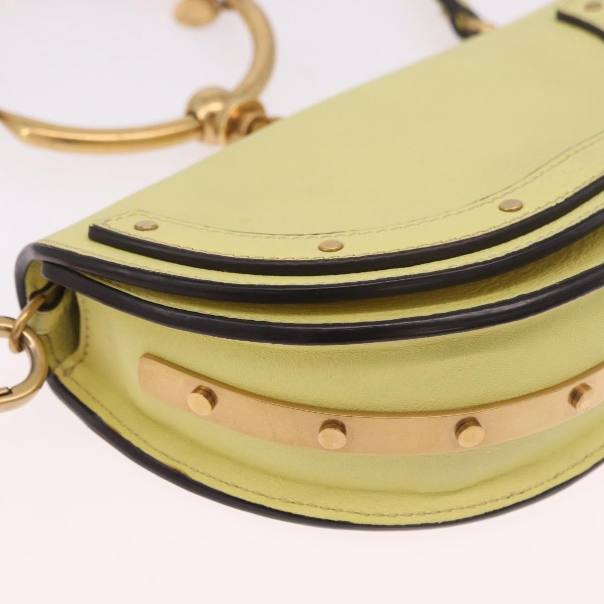 Chloe Nile Leather Yellow Leather Handbag (Pre-Owned)