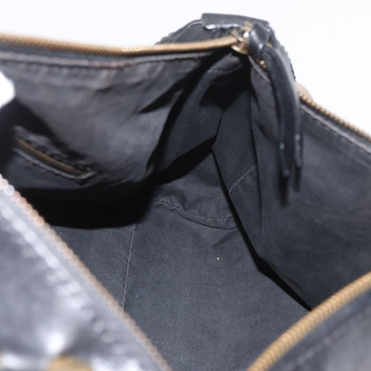 Celine Vintage Leather Black Leather Handbag (Pre-Owned)