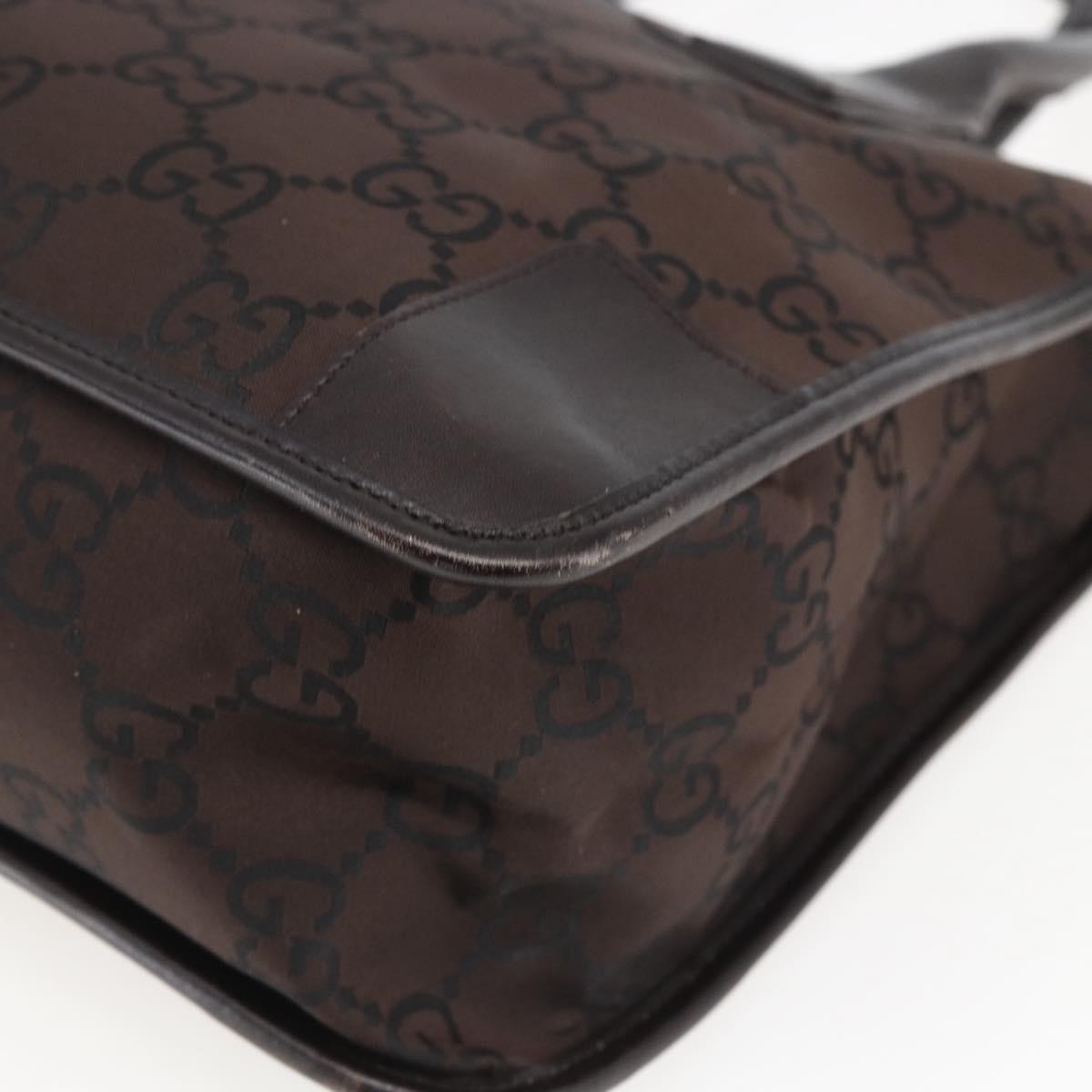 Gucci Gg Canvas Canvas Brown Canvas Tote Bag Bag (Pre-Owned)