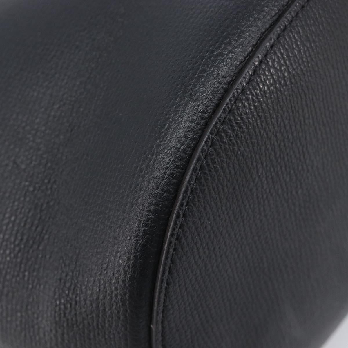 Burberry Lorne Bucket Leather Black Leather Handbag (Pre-Owned)